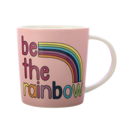 DX1072 Кружка BE KIND Be the Rainbow, фарфор, 380 мл - 1 DX1072 Кружка BE KIND Be the Rainbow, фарфор, 380 мл - 1