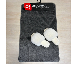 Килимок TM Bravira серія Classik (50х80см) Anthracite, поліпропілен (CLT202020-193)