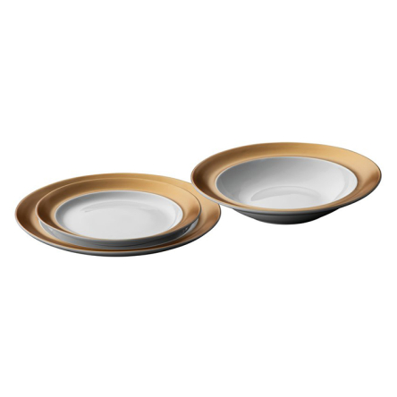 Набір тарілок BergHOFF GEM, білий 3 предмети (1698001) - 1