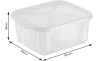 Ящик для зберігання з кришкою Rotho ARCO прозорий 2л (RTH-11633) - 2