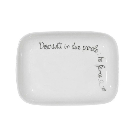 U10256097A83 Тарілка сервірувальна прямокутна La Porcellana Bianca GLI ONESTI, 15 х 10 см - 1