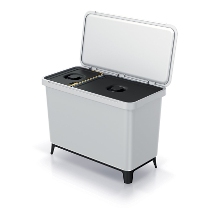 Сортировщик Prosperplast Systema 10л+23л с крышкой и ножками светло-серый (62745-427) - 1