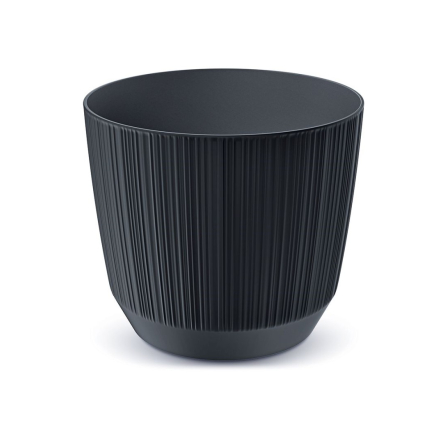 Горшок для цветов Prosperplast RYFO 16.8х16.8х14.7см круглый антрацит (85075-433) - 1