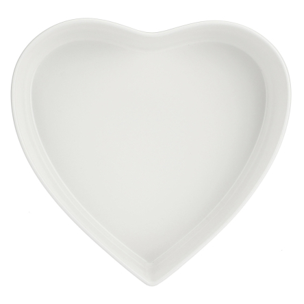 P002050225 Форма для выпекания HEART La Porcellana Bianca CUPIDO, фарфор, 25 х 24 см - 1