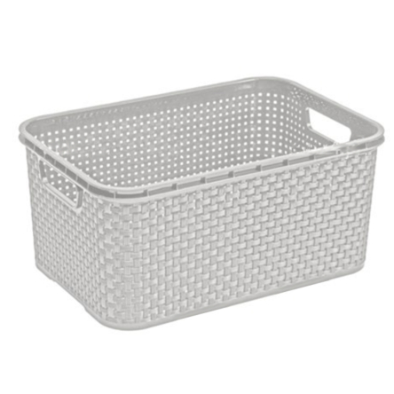 Кошик BRANQ RATTAN 19л сіра (BRQ-1744.1) - 1 Кошик BRANQ RATTAN 19л сіра (BRQ-1744.1) - 1