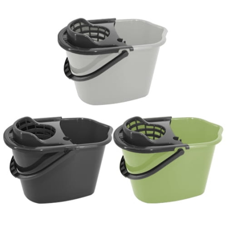 Відро пластикове YORK МОП 10л прямокутне+ віджим (YR-187) - 1