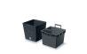 Горщик для квітів Prosperplast FURU 24х24х23.5см квадратний низький із вкладишем антрацит (57437-433) - 2