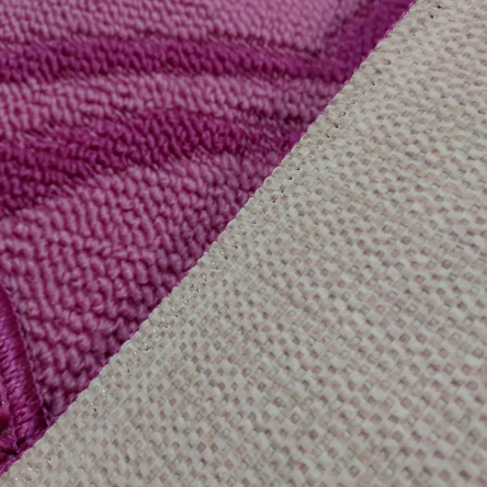 Набор ковриков TM Bravira серия Crossloop (55х90, 45х55см) Pink, полипропилен (LLP202493) - 2