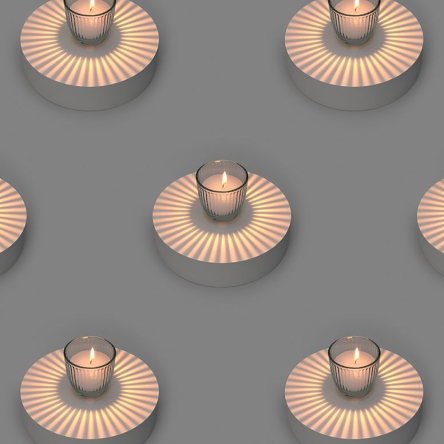 Свеча в подсвечнике Bougies La Française, белая, 7 х 7 см, 75 г - 2