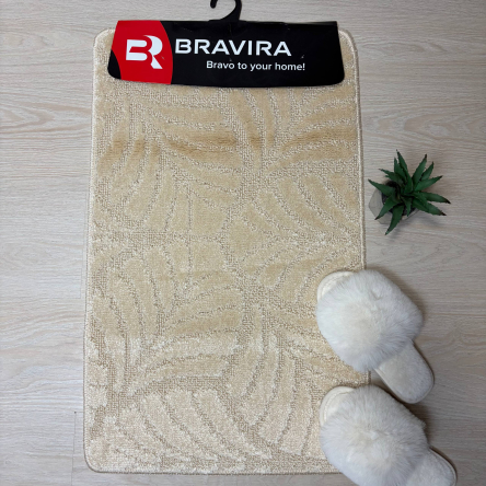 Килимок TM Bravira серія Classik (50х80см) бежевий Beige, поліпропілен (CLT202022-153) - 1