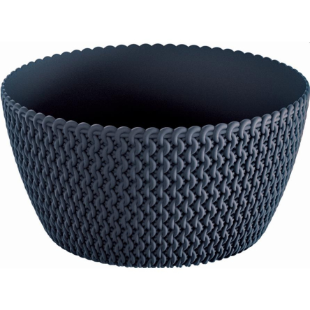 Кашпо для квітів Prosperplast SPLOFY LOW 24х12см антрацит (25975-433) - 1