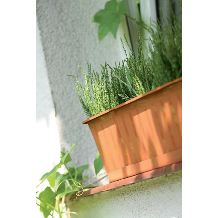 Балконный ящик Prosperplast для цветов AGRO 60х18х14см терракотовый (15516) - 2