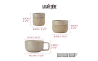 Набор чашек Kitchen Craft LA CAFETIERE Family Mug Almond, фарфор, бежевый, 3 пр. - 5