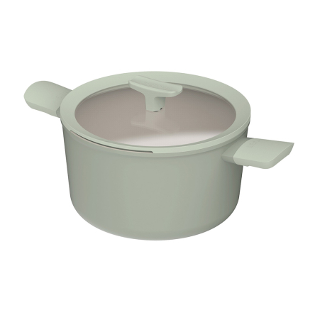 Кастрюля с антипригарным покрытием BergHOFF LEO BALANCE SAGE, диаметр 24см, 5.5л (3950453) - 1