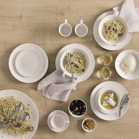 P1114A Чашка велика з блюдцем WHITE BASICS ROUND порцелянова, 450 мл - 2