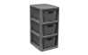 Комод BRANQ RATTAN мини 29.5x24х48.7см антрацит на 3 ящика (BRQ-1725) - 1