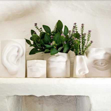 Ваза Rituali Domestici AUGUSTO EYE WHITE, керамика, 15,5 х 9 х 11 см - 2