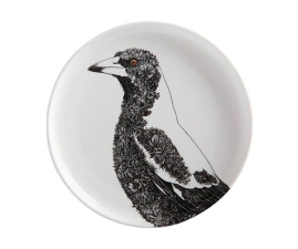 DX0593 Тарілка обідня Magpie MARINI FERLAZZO порцелянова, діам. 20 см
