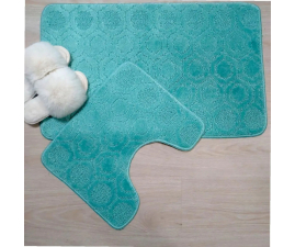 Набір килимків TM Bravira серія Classik (50х80, 40х50см) бірюзовий Turquoise, поліпропілен (CLT202012-164)
