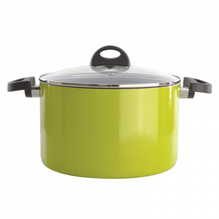 Каструля BergHOFF ECLIPSE з кришкою, зелена, діам.24см, 6.6л (3700085) - 1