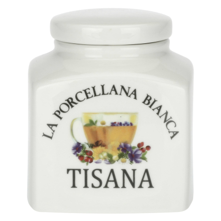 P0126500TI Банка для травяного чая La Porcellana Bianca CONSERVA, фарфор, 0,5 л - 1