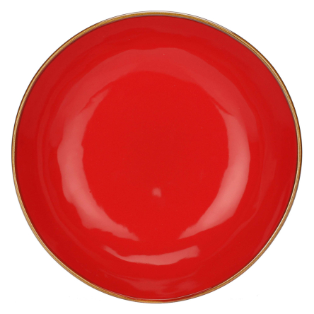 Тарілка супова Rose&amp;Tulipani Milano CONCERTO CORALLO, керамограніт, корал, діам. 21 см - 1