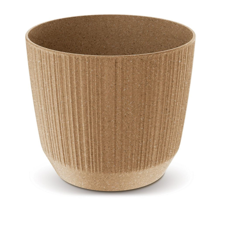 Горшок для цветов Prosperplast RYFO ECO WOOD 12.6х12.6х11см круглый бежевый (82616-4665) - 1 Горшок для цветов Prosperplast RYFO ECO WOOD 12.6х12.6х11см круглый бежевый (82616-4665) - 1