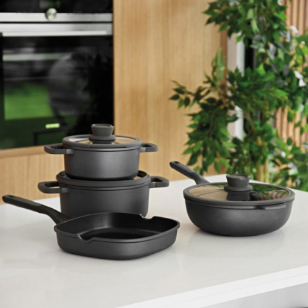 Сковорода-вок з антипригарним покриттям BergHOFF LEO STONE+ діаметр 30см, 5л (3950597) - 4