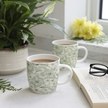 Кухоль для чаю Botanical Leaf Kitchen Craft, порцеляна, 425 мл - 5 Кухоль для чаю Botanical Leaf Kitchen Craft, порцеляна, 425 мл - 5