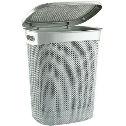 Кошик для білизни UCS DROP DESIGN 52л сірий металік (UCS-170004.2) - 1 Кошик для білизни UCS DROP DESIGN 52л сірий металік (UCS-170004.2) - 1