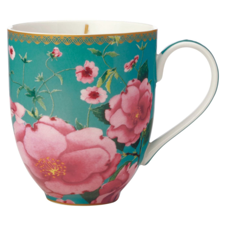 HV0170 Кухоль для чаю TEAS & C`S Silk Road Aqua, порцеляновий, 440 мл - 1 HV0170 Кухоль для чаю TEAS & C`S Silk Road Aqua, порцеляновий, 440 мл - 1