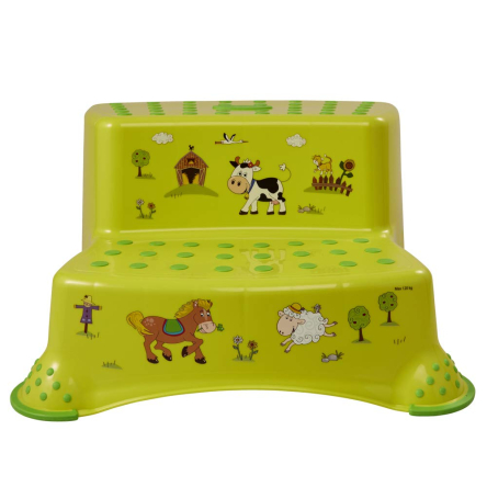 Ступень-лавочка Keeeper Funny Farm на две ступеньки зеленая (KEE-1542) - 4