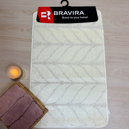 Коврик TM Bravira серия Classik (50х80см) кремовый Gream, полипропилен (CLT202112-154) - 1 Коврик TM Bravira серия Classik (50х80см) кремовый Gream, полипропилен (CLT202112-154) - 1