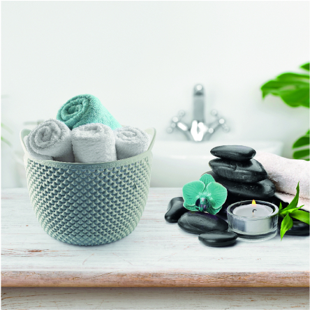 Корзина для хранения UCS DROP DESIGN круглая 3.3л серый металлик (UCS-153007.2) - 2 Корзина для хранения UCS DROP DESIGN круглая 3.3л серый металлик (UCS-153007.2) - 2