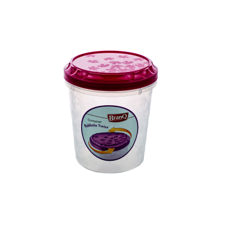 Емкость для морозилки BRANQ RUKKOLA TWIST с завинчивающейся малиновой крышкой 1.0л (BRQ -1112.2) - 1