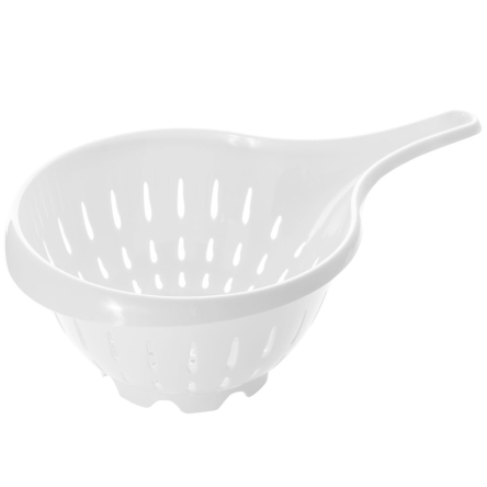 Друшляк круглий BRANQ з ручкою 25см білий (BRQ-1630.3) - 1