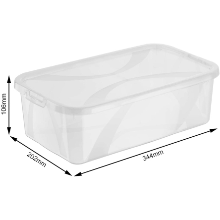 Ящик для хранения женской обуви ARCO прозрачный (RTH-11634) - 2