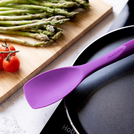 Лопатка глубокая Kitchen Craft COLOUR WORKS, фиолетовая, силикон, 27,5 см - 3