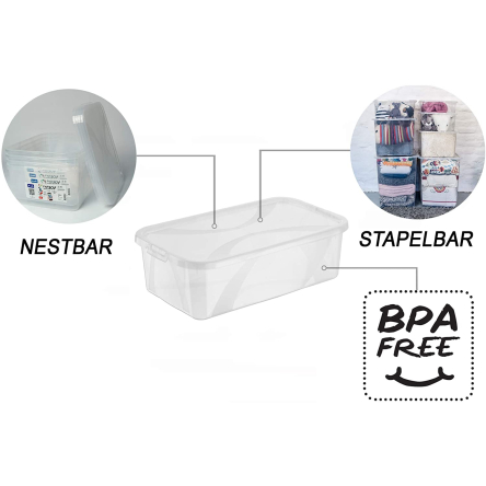 Ящик для хранения женской обуви ARCO прозрачный (RTH-11634) - 3