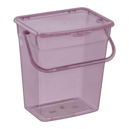 Відро пластикове Plast Team для зберігання порошку 6л рожеве (TEA-5058.3) - 1