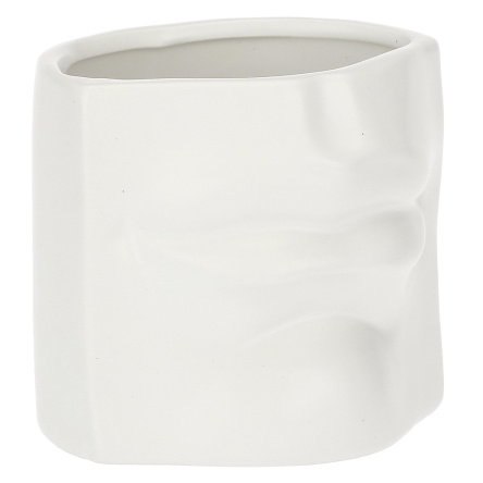 Ваза Rituali Domestici AUGUSTO MOUTH WHITE, кераміка, 11 х 9 х 10 см - 4