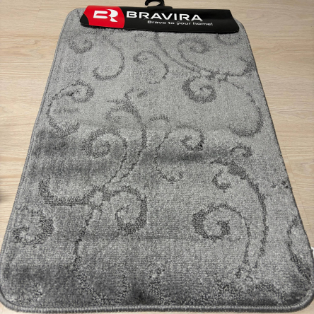 Коврик TM Bravira серия Classik (50х80см) серый Grey, полипропилен (CLT14-172) - 4 Коврик TM Bravira серия Classik (50х80см) серый Grey, полипропилен (CLT14-172) - 4