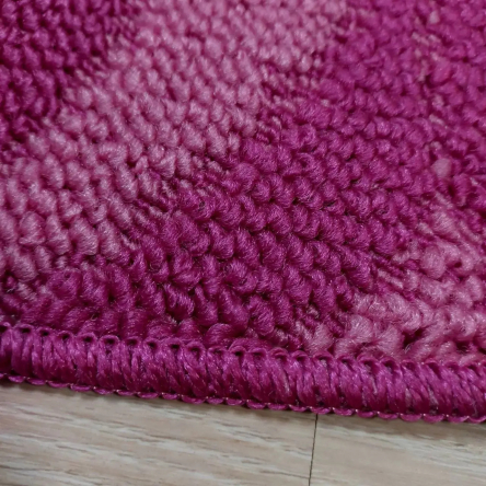 Набор ковриков TM Bravira серия Crossloop (55х90, 45х55см) Pink, полипропилен (LLP202493) - 4
