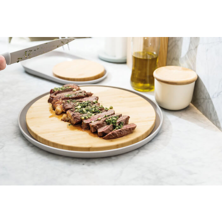 Дошка кухонна з підставкою BergHOFF LEO кругла діаметр 36см (3950058) - 3