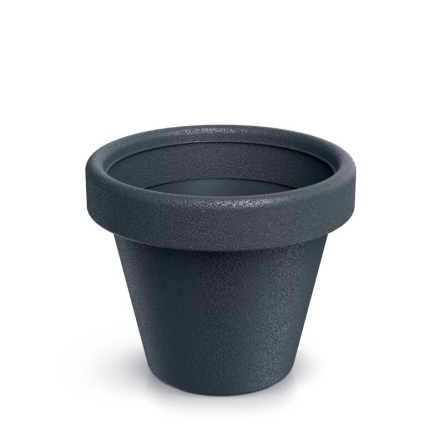 Горщик для квітів Prosperplast Origina 24.5х24.5х22см круглий антрацит (59104-433) - 1 Горщик для квітів Prosperplast Origina 24.5х24.5х22см круглий антрацит (59104-433) - 1