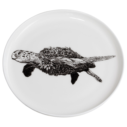 DX0529 Тарелка обеденная Turtle MARINI FERLAZZO фарфоровая, диам. 20 см - 1