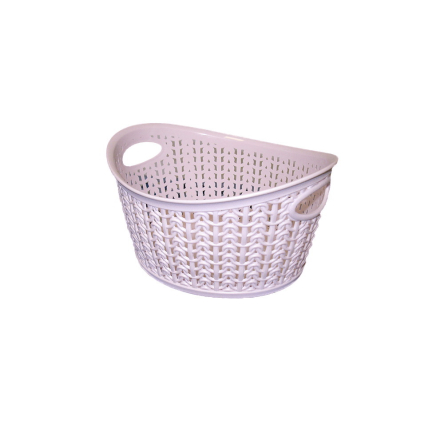 Корзина для хранения UCS KNIT DESIGN овальная 1.5л пудрово-розовая (UCS-116606.1) - 1