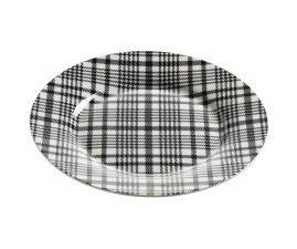 S82005 Тарілка Tartan ART DECO порцелянова, діам. 20 см