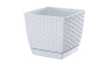 Горшок для цветов Prosperplast RATOLLA квадратный 22х22х19см белый (70771-449) - 1