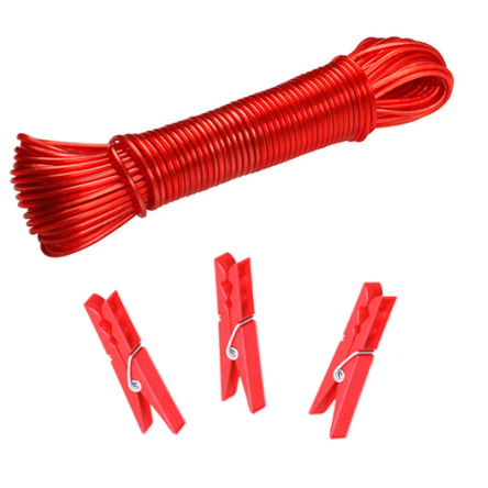 Прищіпки MTM 50шт + шнур 20м (MTM-3117) - 1 Прищіпки MTM 50шт + шнур 20м (MTM-3117) - 1